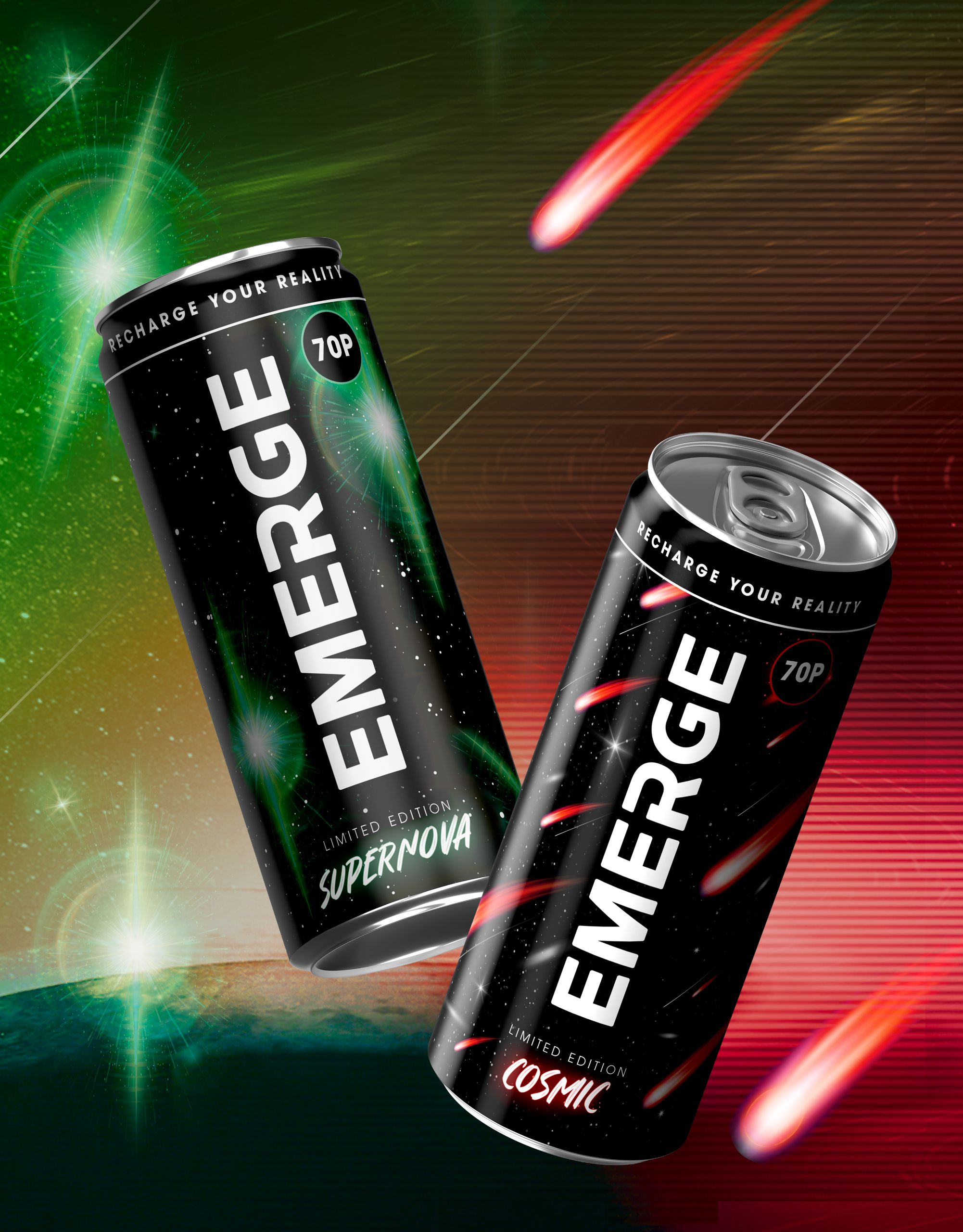 Emerge Stimulation  Great Tasting Energy Drink - The best energy drinks &  sport drinks for when your body needs it most.